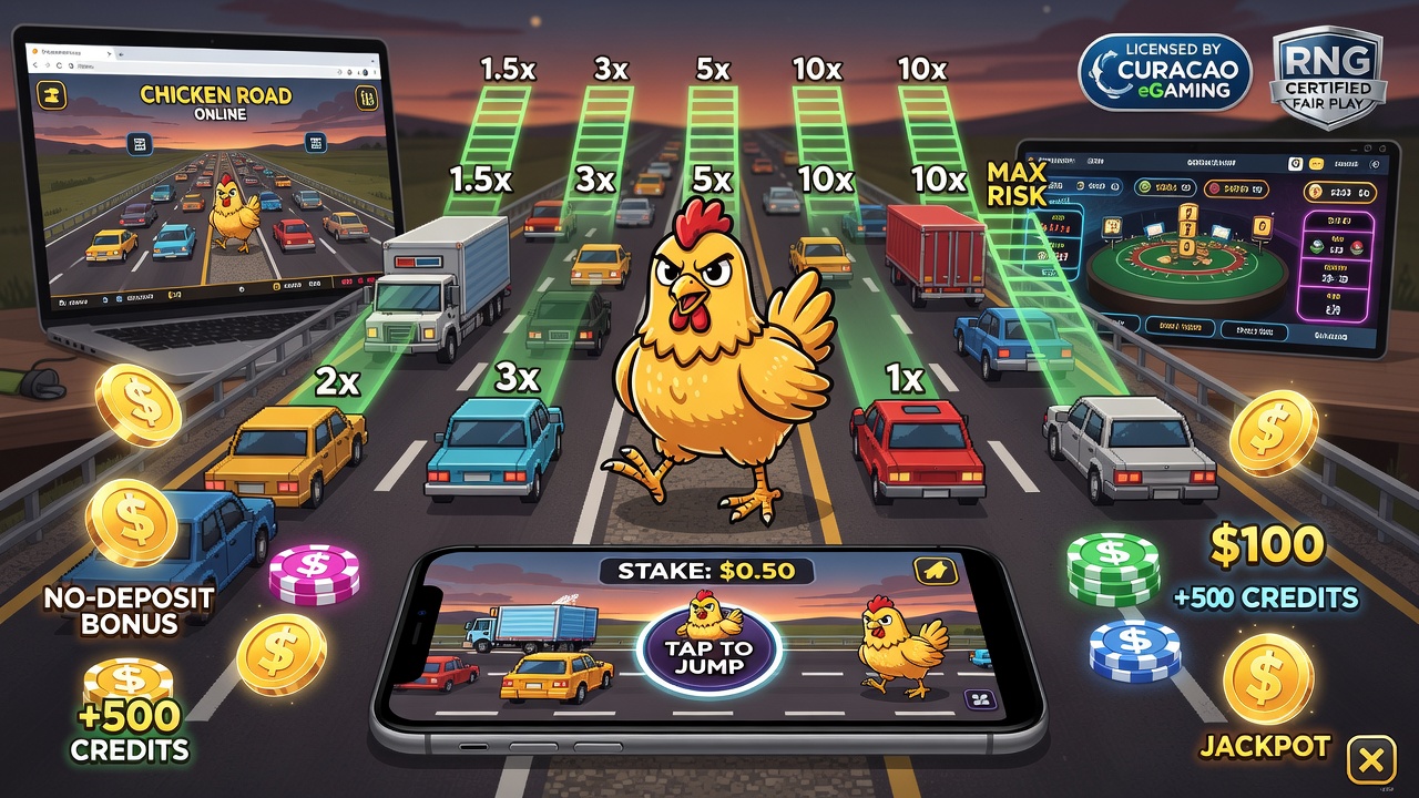 Chicken Crossing Road: How to Play "Chicken Road" Mobile & Online Arcade Games, Bonuses, and No-Deposit Offers