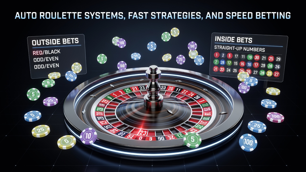 Roulette Betting Strategy for Online Play: Auto Roulette Systems, Fast Strategies, and Speed Betting